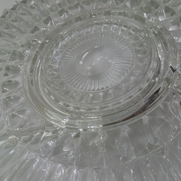 Vintage Glass 5 Part Divided Serving Platter Relish Dish - Picture 6 of 7